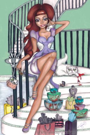 Viviana's Domestic Bliss 11x17 Art Print - by Dirty Teacup Designs